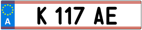 Trailer License Plate